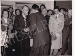  Kieselbach, Géza - Exhibition opening of Géza Kieselbach in 1955 (20 August 1955) - photos of the opening and interier photos