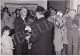  Kieselbach, Géza - Exhibition opening of Géza Kieselbach in 1955 (20 August 1955) - photos of the opening and interier photos