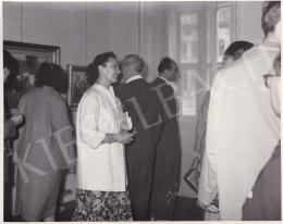  Kieselbach, Géza - Exhibition opening of Géza Kieselbach in 1955 (20 August 1955) - photos of the opening and interier photos