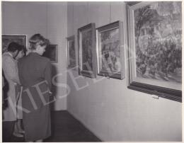  Kieselbach, Géza - Exhibition opening of Géza Kieselbach in 1955 (20 August 1955) - photos of the opening and interier photos