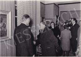  Kieselbach, Géza - Exhibition opening of Géza Kieselbach in 1955 (20 August 1955) - photos of the opening and interier photos