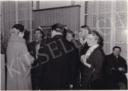  Kieselbach, Géza - Exhibition opening of Géza Kieselbach in 1955 (20 August 1955) - photos of the opening and interier photos