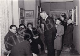  Kieselbach, Géza - Exhibition opening of Géza Kieselbach in 1955 (20 August 1955) - photos of the opening and interier photos