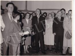  Kieselbach, Géza - Exhibition opening of Géza Kieselbach in 1955 (20 August 1955) - photos of the opening and interier photos