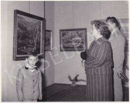  Kieselbach, Géza - Exhibition opening of Géza Kieselbach in 1955 (20 August 1955) - photos of the opening and interier photos