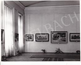  Kieselbach, Géza - Exhibition opening of Géza Kieselbach in 1955 (20 August 1955) - photos of the opening and interier photos