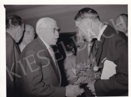  Kieselbach, Géza - Exhibition opening of Géza Kieselbach in 1955 (20 August 1955) - photos of the opening and interier photos