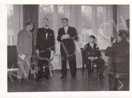  Kieselbach, Géza - Exhibition opening of Géza Kieselbach in 1955 (20 August 1955) - photos of the opening and interier photos