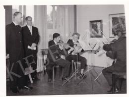  Kieselbach, Géza - Exhibition opening of Géza Kieselbach in 1955 (20 August 1955) - photos of the opening and interier photos