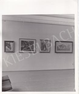  Kieselbach, Géza - Exhibition opening of Géza Kieselbach in 1955 (20 August 1955) - photos of the opening and interier photos