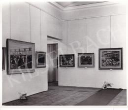  Kieselbach, Géza - Exhibition opening of Géza Kieselbach in 1955 (20 August 1955) - photos of the opening and interier photos