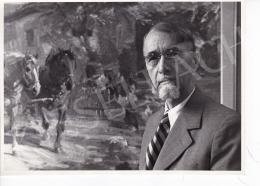  Kieselbach, Géza - Kieselbach, Géza, and his Paintings in own Kosice's Studio, 1957. IX. 20, Photo: Sr. Kieselbach, Vilmos