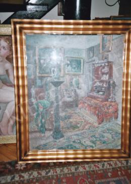 Boemm, Ritta - Room Interior, oil on canvas, Photo: Tamás Kieselbach