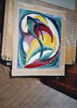  Mattis Teutsch, János - Composition, c.1920, oil on cardboard, 39x28,5 cm, Signed lower right: MT, Photo: Tamás Kieselbach