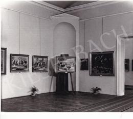  Kieselbach Géza - Kieselbach Géza kassai kiállításának enteriőr fotói. 1958. IX-X. 