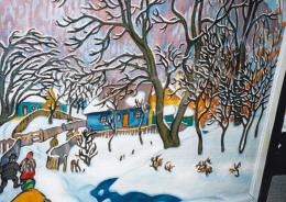 Boromisza, Tibor - Nagybánya at winter, 1911 painting and its backside (95,5x105,5 cm Oil, canvas) Signed on its backside: Boromisza  Tibor NB. 1911 Photo: Tamás Kieselbach