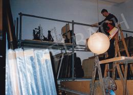  Molnár, Sándor - Sándor Molnár's Paintings in his Studio. Photo: Tamás Kieselbach