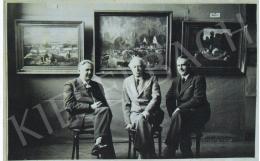  Iványi Grünwald, Béla - Among the Paintings of Bela Iványi Grünwald in her Studio