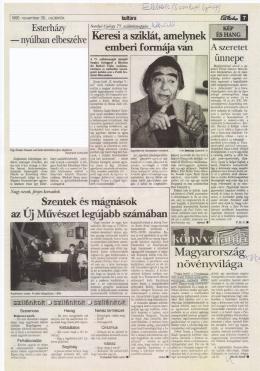  Kaufmann, Izidor - Izidor Kaufmann's press releases in Hungary