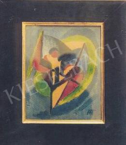  Mattis Teutsch János - Szent György (Kompozíció), 1922, 36x29 cm, olaj, karton, Jelezve jobbra lent: MT, Fotó: Kieselbach Tamás