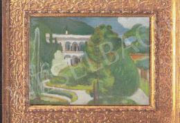 Rippl-Rónai, József - The Casino in Herkulesfürdő, 1901, 33x47.5 cm, oil on cardboard, Signed lower right: Rónai, In different frames, Photo: Tamás Kieselbach 