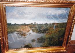 K. Spányi, Béla - Shepherd Idyll; oil on canvas; Unsigned; Photo: Tamás Kieselbach