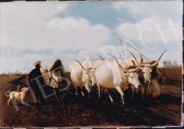  Lotz, Károly - Spring plowing, 19x26.5, oil on canvas, Signed Lower left: F. Lotz K., Photo: Tamás Kieselbach