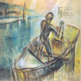 Egry, József - The fisherman, 1938, 88x93 cm, oil and pastel on paper, Signed lower right