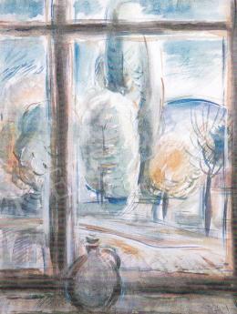 Egry, József - View from my Window, around 1937, 41x32 cm, watercolor on paper, Signed lower right