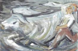  Litkey, György - Flooding, 1956, 80x120 cm