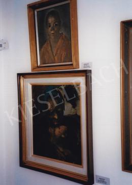  Jándi, Dávid - On top: Girl's Portrait, 1925; canvas glued on cardboard, oil; 33,5x26,5 cm; Signed lower left: Jándi 925   Bottom: Mother with Her Child, 1923; oil on canvas; 46x38,5 cm; Signed lower left.: Jándi 923  Photos: Kieselbach, Tamás