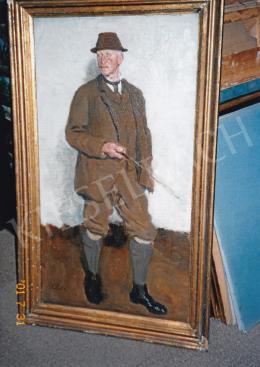  Glatz, Oszkár - Hunter; oil on canvas; Signed on the Reverse: Báró Trauttenberg Frigyes 1905; Photo: Tamás Kieselbach