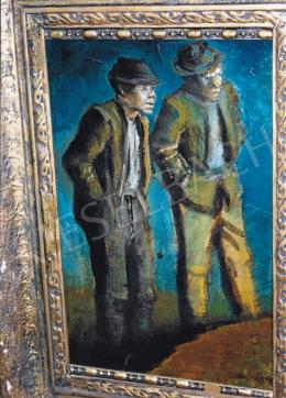  Mednyánszky, László - Two tramps, around 1910; oil on cardboard; 35x22 cm; Signed lower right: Mednyánszky; Photo: Tamás Kieselbach