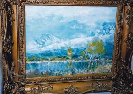  Mednyánszky, László - Mountain-lake, second half of the 1890s; Oil on canvas, 33x41,5 cm; Signed lower right: Mednyánszky; Photo: Tamás Kieselbach 