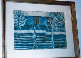 Nagy, István - Winter night, 1918; pastel on paper; Signed lower right: Nagy István 1918