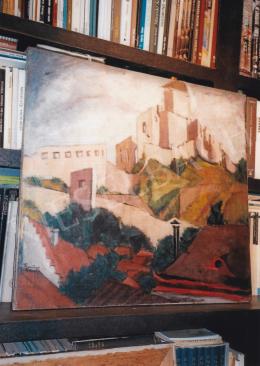 Tihanyi, Lajos, - Fortress of Trencsén, 1912; Oil on canvas; 75,5x80,5cm; Signed lower left: Tihanyi Lajos Trencsén; Photo: Tamás Kieselbach