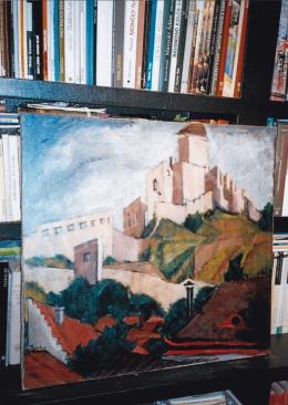 Tihanyi, Lajos, - Fortress of Trencsén, 1912; Oil on canvas; 75,5x80,5cm; Signed lower left: Tihanyi Lajos Trencsén; Photo: Tamás Kieselbach