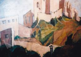 Tihanyi, Lajos, - Fortress of Trencsén, 1912; Oil on canvas; 75,5x80,5cm; Signed lower left: Tihanyi Lajos Trencsén; Photo: Tamás Kieselbach