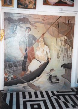  Basilides Barna - Halász; 200x180 cm Olaj, vászon; Jelezve jobbra lent:Basilides Barna 1946-47; Fotó: Kieselbach Tamás