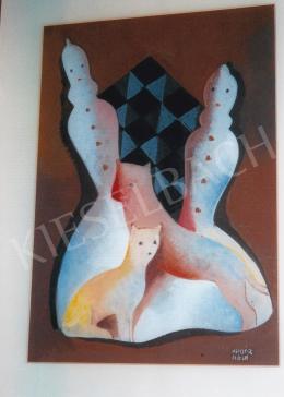  Kádár, Béla - Art deco Chess Figures; 44x31 cm; tempera on paper; signed lower right: Kádár Béla; Photo: Tamás Kieselbach