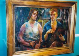 Aba-Novák, Vilmos - The Artist and His Wife (Double Portrait); Oil on canvas; Signed lower left: Aba-Novák 25; Photo: Tamás Kieselbach