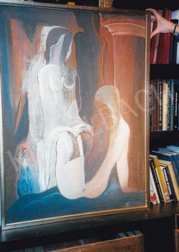  Kádár Béla - Két akt fátyollal; 106x78 cm; Tempera, falemez; J. j. l.: Kádár Béla; Fotó: Kieselbach Tamás