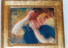  Márffy, Ödön - Girl Combing; 49.5x60 cm; Oil on canvas; Signed lower left; Márffy Ödön; Photo: Tamás Kieselbach