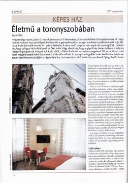 Fenyő, György - Article by Péter Buza in Budapest Newspaper 2017/9