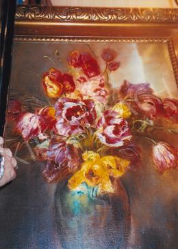  Dolányi Benczúr, Ida - Flower Still-Life with Tulip; Photo: Tamás Kieselbach