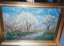 Szlányi, Lajos - Blooming Trees; Signed lower right: Szlányi Lajos; Photo: Tamás Kieselbach