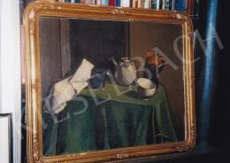 Orbán, Dezső - Table Still Life; oil on canvas; Photo: Tamás Kieselbach