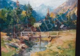 Zórád, Géza - Landscape with Bridge; oil on canvas;Signed lower right: Zórád Géza; Photo: Tamás Kieselbach 