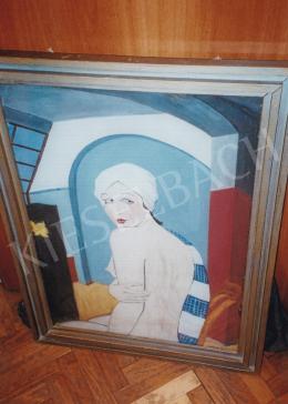  Vörös Géza - Akt műteremben, 1930 körül; 72x50,5; tempera, vászon; Jelzés nélkül; Fotó: Kieselbach Tamás