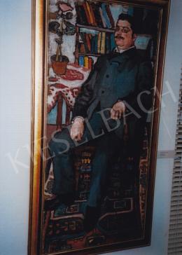  Czóbel Béla - Ülő férfi, 1906; 170x80; olaj, vászon; Fotó: Kieselbach Tamás